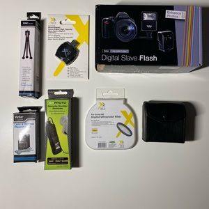 Camera Kit:Filters,Tripod,Flash,Memory Card,Remote Shutter,Cleaning Kit